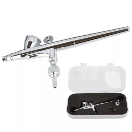 Fengda Mini airbrush kompresszor, levegőkábellel és BD-207 típusú festékszóróval AS-207K