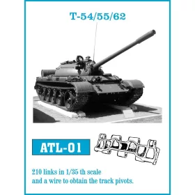   Friulmodel Tracks for T 54/55/62 - T-54 / T-55 / T-62 – fém lánctalpkészlet
