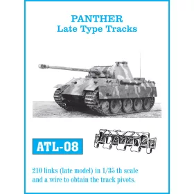   Friulmodel Tracks for Panther / Jagdpanther - Panther, késői típus / VK 32.00 (DB) – fém lánctalpkészlet