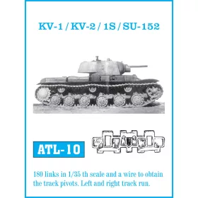   Friulmodel Tracks for KV I/II - KV-1 / KV-2 / KV-1S / SU-152 – fém lánctalpkészlet