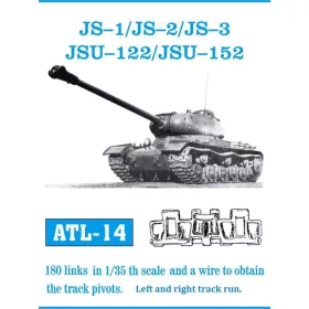   Friulmodel Tracks for JS II - IS-1 / IS-2 / IS-3 / ISU-122 / ISU-152 – fém lánctalpkészlet