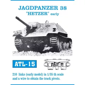   Friulmodel Tracks for Jagdpanzer Hetzer - Jagdpanzer 38 Hetzer, korai változat – fém lánctalpkészlet