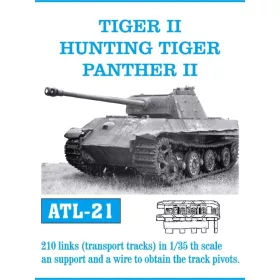   Friulmodel Tracks for Tiger II Transportkette / Panther II - Tiger II / Jagdtiger / Panther II – fém lánctalpkészlet
