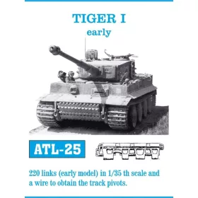 Friulmodel Tracks for Tiger I early - fém lánctalpkészlet