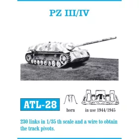   Friulmodel Tracks for Pz.Kmpfw III/IV - fém lánctalpkészlet