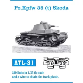   Friulmodel Tracks for Pz.Kpfw 35 (t) Skoda - fém lánctalpkészlet