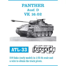   Friulmodel Tracks for Panther Ausf. D - Panther Ausf.D / VK 16.02 – fém lánctalpkészlet