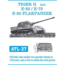 Friulmodel Tracks for Tiger II late - fém lánctalpkészlet