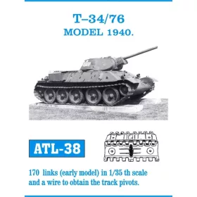   Friulmodel Tracks for T-34/76 - T-34/76 Model 1940 – fém lánctalpkészlet