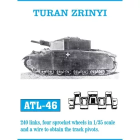   Friulmodel Tracks for Turan - Turán / Zrínyi – fém lánctalpkészlet