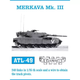   Friulmodel Tracks for Merkava Mk.III - fém lánctalpkészlet