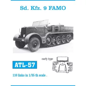   Friulmodel Tracks for Sd.Kfz.9 FAMO. early. - fém lánctalpkészlet