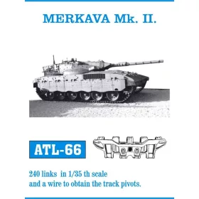 Friulmodel Tracks for Merkava Mk.II - fém lánctalpkészlet