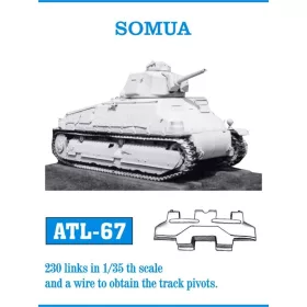 Friulmodel Tracks for Somua - fém lánctalpkészlet