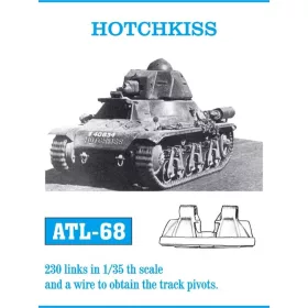 Friulmodel Tracks for Hotchkiss - fém lánctalpkészlet