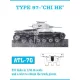 Friulmodel Tracks for Type 97 CHI-HE - fém lánctalpkészlet
