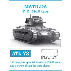   Friulmodel Tracks for Matilda T.D-5910 Type - fém lánctalpkészlet