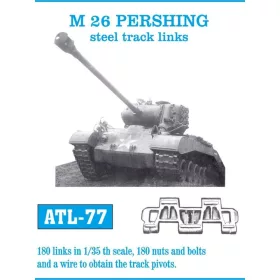   Friulmodel Tracks for M 26 Pershing Steel Track - M 26 Pershing acél lánctalptípus – fém lánctalpkészlet