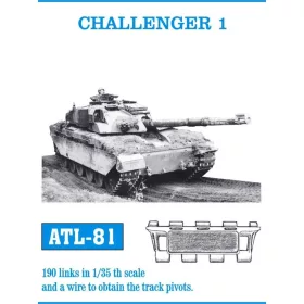 Friulmodel Tracks for Challenger 1 - fém lánctalpkészlet