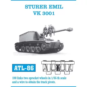   Friulmodel Tracks for Sturer Emil - Sturer Emil / VK 30.01 – fém lánctalpkészlet