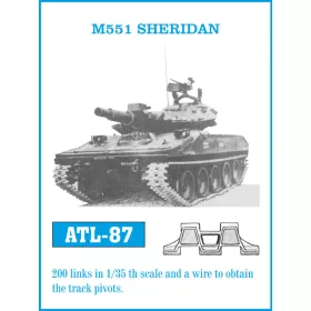 Friulmodel Tracks for M551 Sheridan - fém lánctalpkészlet