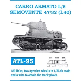   Friulmodel Tracks for CARRO ARMATO L/6 SEMOVENTE 47/32 L40 - fém lánctalpkészlet