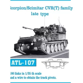   Friulmodel Tracks for Scorpion/Scimitar CVR (T) family late ty - Scorpion / Scimitar CVR(T) család, késői típus – fém lánctalpkészlet