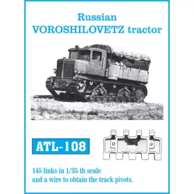   Friulmodel Tracks for Russian Voroshilovetz tractor - Voroshilovets szovjet tüzérségi vontató – fém lánctalpkészlet