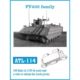 Friulmodel FV 432 family - fém lánctalpkészlet