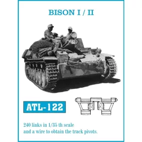 Friulmodel Tracks for BISON I / II - fém lánctalpkészlet