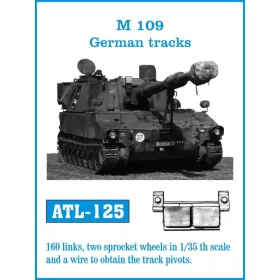   Friulmodel Tracks for M 109 German tracks - német lánctalptípus – fém lánctalpkészlet