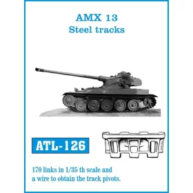   Friulmodel Tracks for AMX 13 Steel tracks - acél lánctalptípus – fém lánctalpkészlet