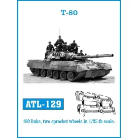 Friulmodel Tracks for T-80 - fém lánctalpkészlet