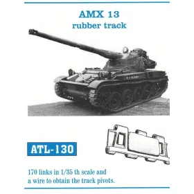   Friulmodel Tracks for AMX 13 rubber track - gumibetétes lánctalptípus – fém lánctalpkészlet