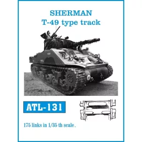   Friulmodel Tracks for SHERMAN T-49 type track - T49 típus – fém lánctalpkészlet
