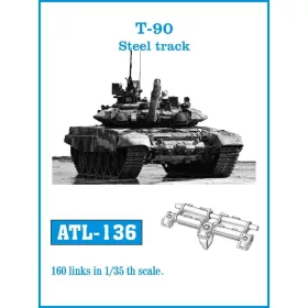   Friulmodel Tracks for T-90 Steel track - acél lánctalptípus – fém lánctalpkészlet