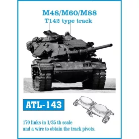   Friulmodel Tracks for M48/M60/M88 T142 type track - T142 típus – fém lánctalpkészlet