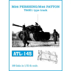   Friulmodel Tracks for M26 PERSHING/ M46 PATTON T80E1 type track - fém lánctalpkészlet