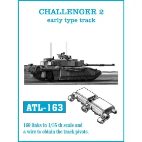   Friulmodel Tracks for CHALLENGER 2 early type track - Challenger 2, korai lánctalptípus – fém lánctalpkészlet