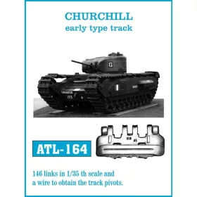   Friulmodel Tracks for CHURCHILL early type track - Churchill, korai lánctalptípus – fém lánctalpkészlet