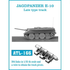   Friulmodel Tracks for JAGDPANZER E-10 Late type track - Jagdpanzer E-10, késői lánctalptípus – fém lánctalpkészlet