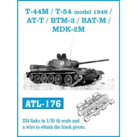   Friulmodel Tracks for T-44M /T-54 model 1949/ AT-T/ BTM-3/ BAT-M/ MDK-2M - fém lánctalpkészlet