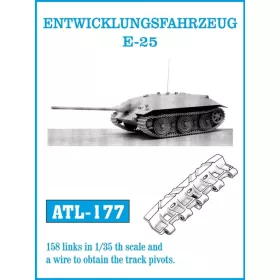   Friulmodel Tracks for ENTWICKLUNGSFAHRZEUG E-25 - fém lánctalpkészlet