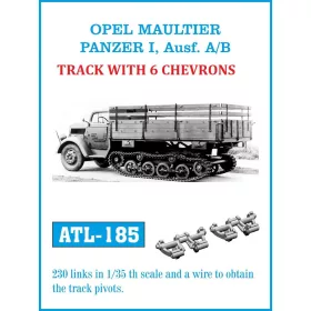   Friulmodel Tracks for OPEL MAULTIER / PANZER I. Ausf. A/B - fém lánctalpkészlet