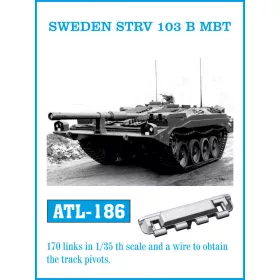   Friulmodel Tracks for SWEDEN STRV 103 B MBT - svéd Strv 103B – fém lánctalpkészlet