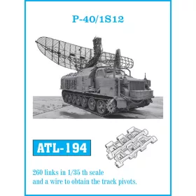 Friulmodel Tracks for P-40/ 1S 12 - fém lánctalpkészlet
