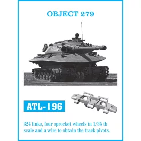 Friulmodel Tracks for OBJEKT 279 - fém lánctalpkészlet