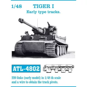   Friulmodel Tracks for Tiger I early Type - Tiger I, korai lánctalptípus – fém lánctalpkészlet