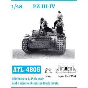   Friulmodel Tracks for PZ III - IV 1941/1944 - Pz III / Pz IV – fém lánctalpkészlet