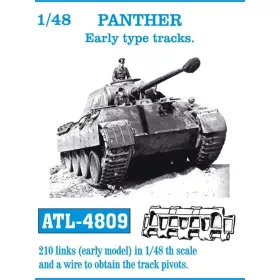  Friulmodel Tracks for Panther Early type - Panther, korai lánctalptípus – fém lánctalpkészlet